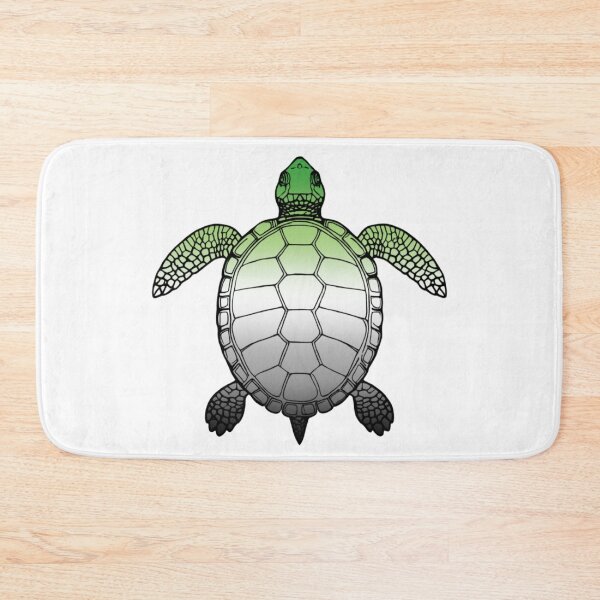 Item preview, Vibrant Aromantic Pride Turtle Illustration designed and sold by Travelslightly.