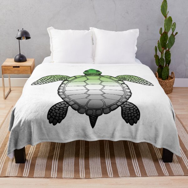 Item preview, Vibrant Aromantic Pride Turtle Illustration designed and sold by Travelslightly.