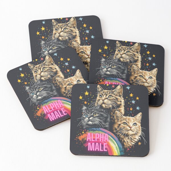 Item preview, Gatos machos alfa designed and sold by NicolasGlowArt.