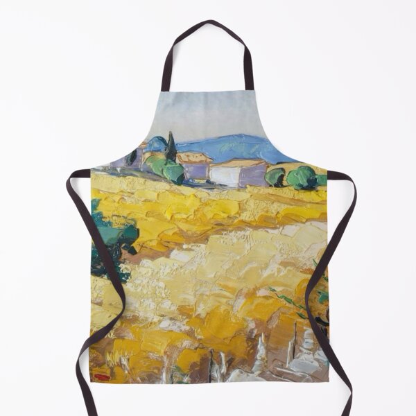 Aperçu de l'œuvre Champs de blé dorés dans la campagne française : art impressionniste vibrant par Carraann. créée et vendue par CARRAANN.