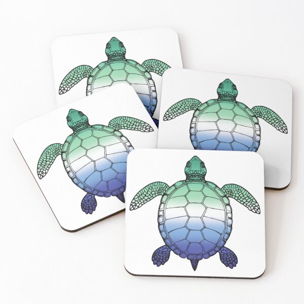 Item preview, Vibrant Gay MLM Pride Turtle Illustration designed and sold by Travelslightly.