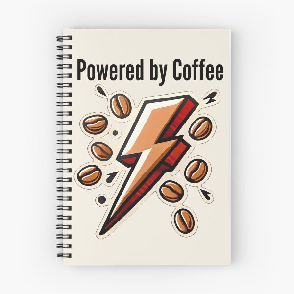 Item preview, Powered by Coffee - Lightning Bolt Energy Design designed and sold by Dantin.