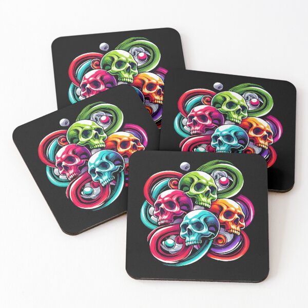 Item preview, Colorful Skull Art - Vibrant Abstract Design designed and sold by DrawHandArt.