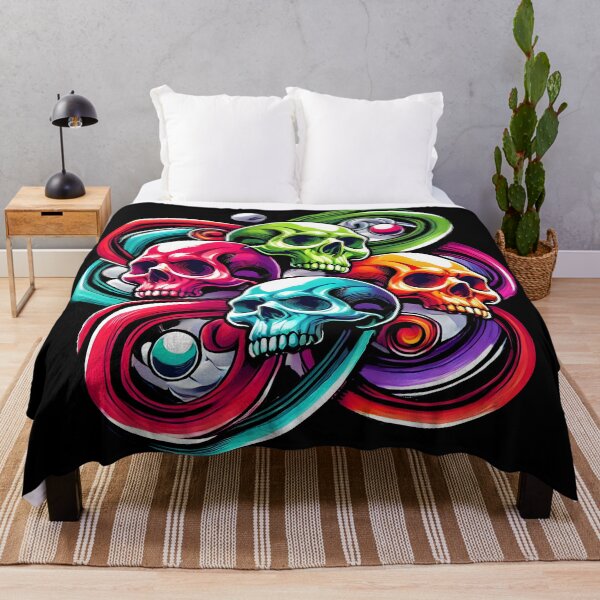 Item preview, Colorful Skull Art - Vibrant Abstract Design designed and sold by DrawHandArt.