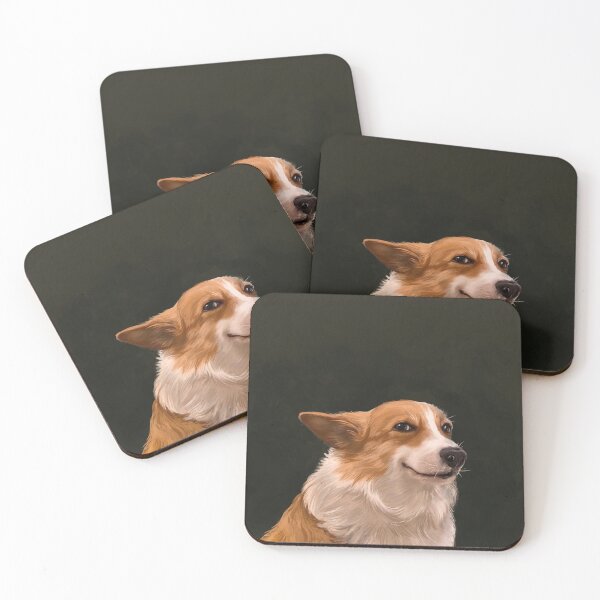 Item preview, Sneaky Corgi portrait designed and sold by lauragraves.