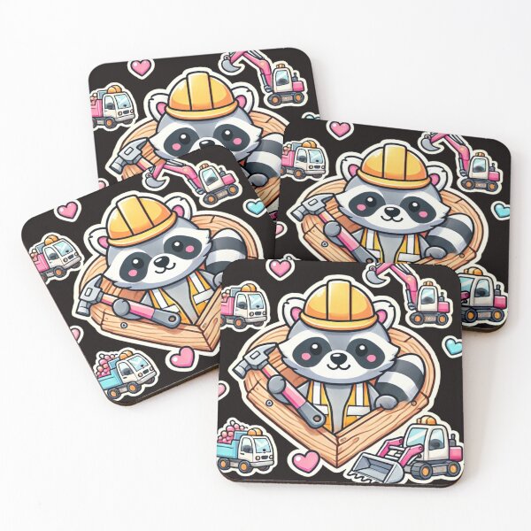 Artikelvorschau, Raccoon Valentines - Bau-LKW-Spielzeug entworfen und verkauft von DamioPolArt.