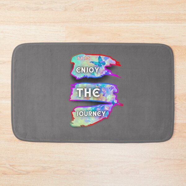 Item preview, Enjoy the JOURNEY life quotes colourful illustration  designed and sold by ExploreAura Studio.