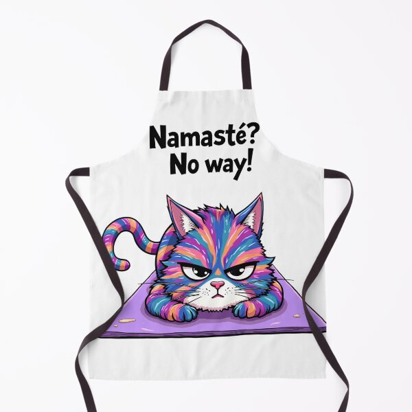 Item preview, funny quotes: namaste no way , funny cat designed and sold by venavar.
