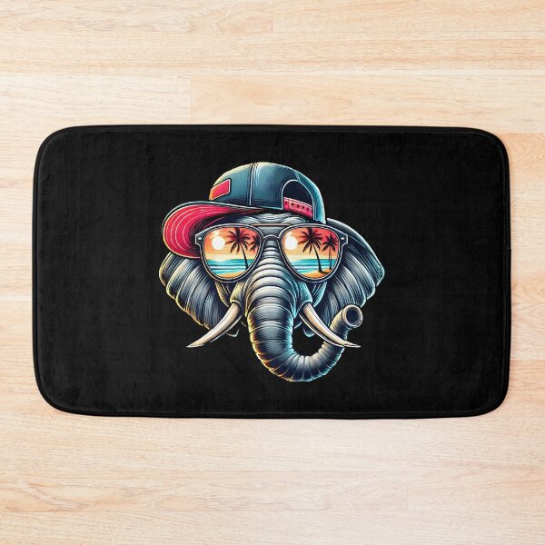 Item preview, Cool Tropical Elephant Design - Summer Beach Vibes with Sunset Reflection Art designed and sold by DrawHandArt.