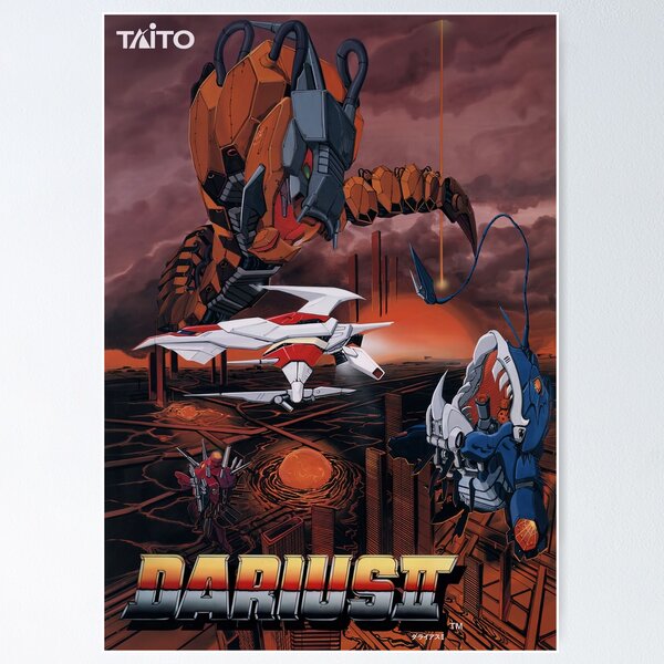 Artikel-Vorschau von Darius 2 Arcade-Retro-Gaming Poster, designt und verkauft von Retr0Tshirts.
