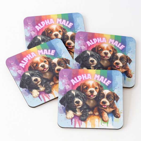 Item preview, Perros lindos machos alfa designed and sold by NicolasGlowArt.