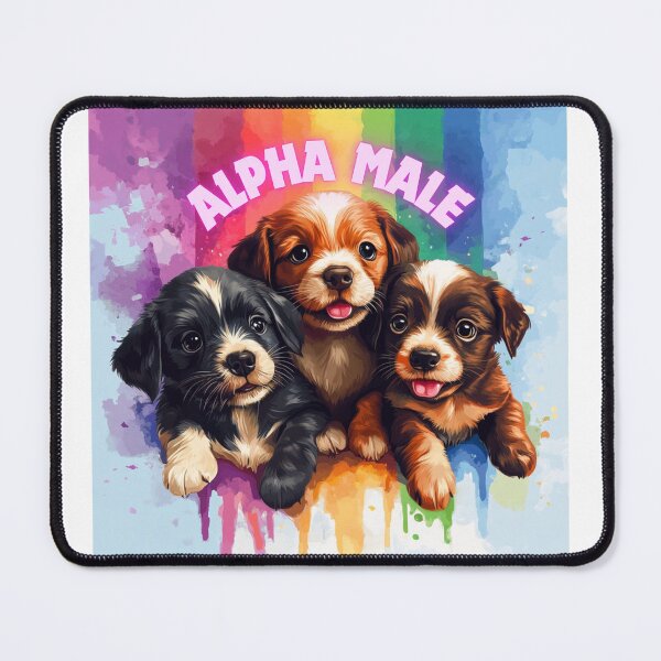 Item preview, Alpha Male Cute Dogs designed and sold by NicolasGlowArt.
