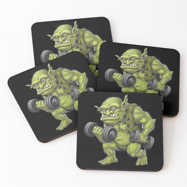 Item preview, Green Monster Weightlifting - Funny Gym Artwork designed and sold by love3617.