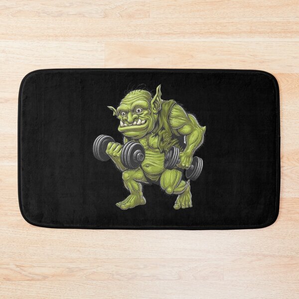 Item preview, Green Monster Weightlifting - Funny Gym Artwork designed and sold by love3617.