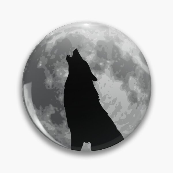Item preview, Lone wolf howling against the moon designed and sold by KrissGraphShop.