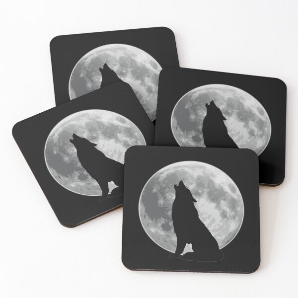 Item preview, Lone wolf howling against the moon designed and sold by KrissGraphShop.