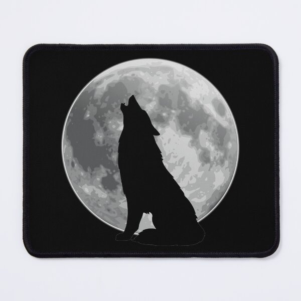 Item preview, Lone wolf howling against the moon designed and sold by KrissGraphShop.