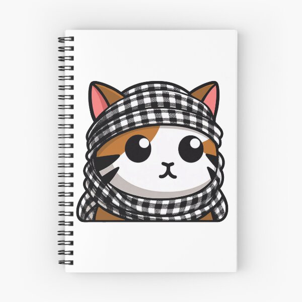 Item preview, Cute cat wearing the keffiyeh designed and sold by FreshArtFusion.