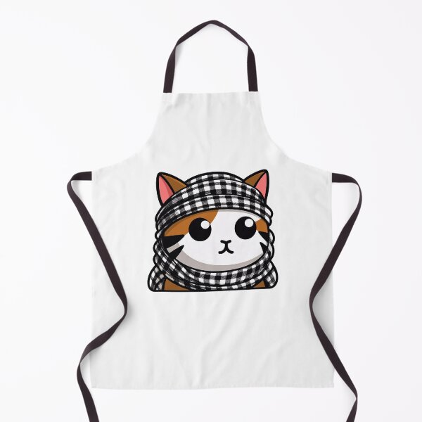 Item preview, Cute cat wearing the keffiyeh designed and sold by FreshArtFusion.