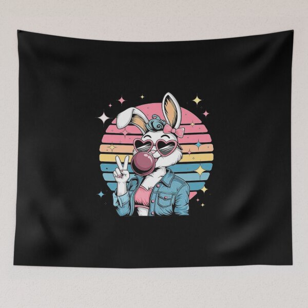 Item preview, Stylish Cartoon Bunny with Retro Vibes designed and sold by love3617.
