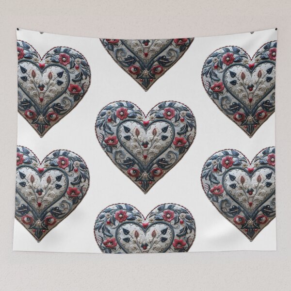 Item preview, Embroidered heart designed and sold by MendaciousMina.