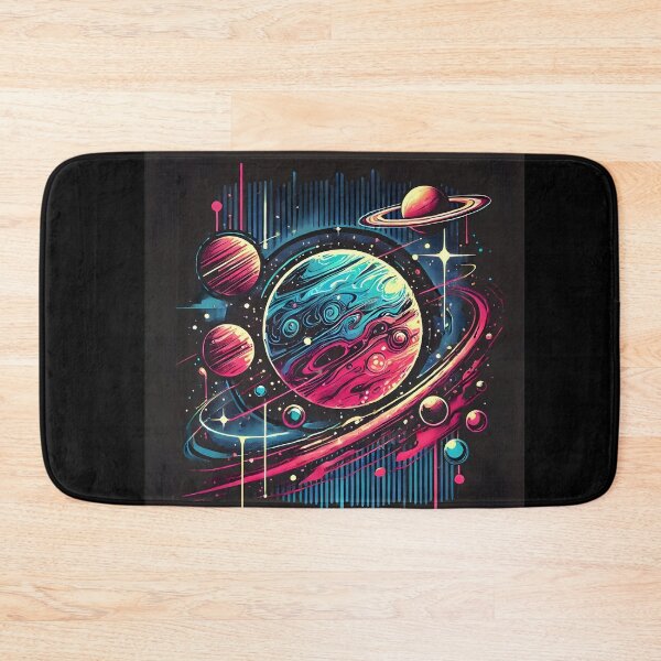 Item preview, Glowing Planets and Distant Stars in a Futuristic Style designed and sold by Eiadlight.
