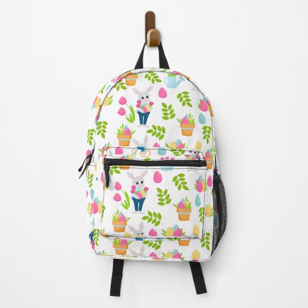 Item preview, Easter spring pattern bunnies and plants designed and sold by CuteYetty.