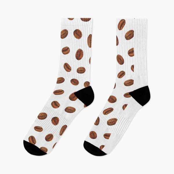 Item preview, Coffee beans pattern on white background, watercolor illustration  designed and sold by alladorofieieva.