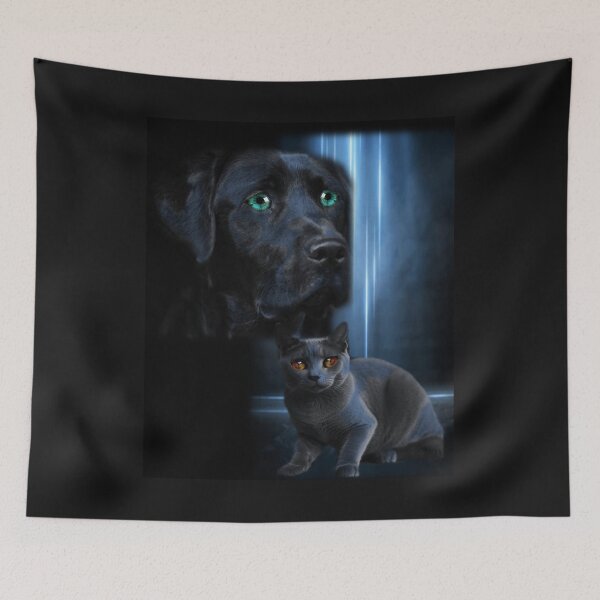 Item preview, Black Lab and Kitten designed and sold by Patricia Brown.