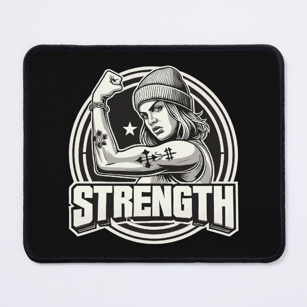 Item preview, Strength strong woman tense arm on hat gift designed and sold by Pineapple-Tree.