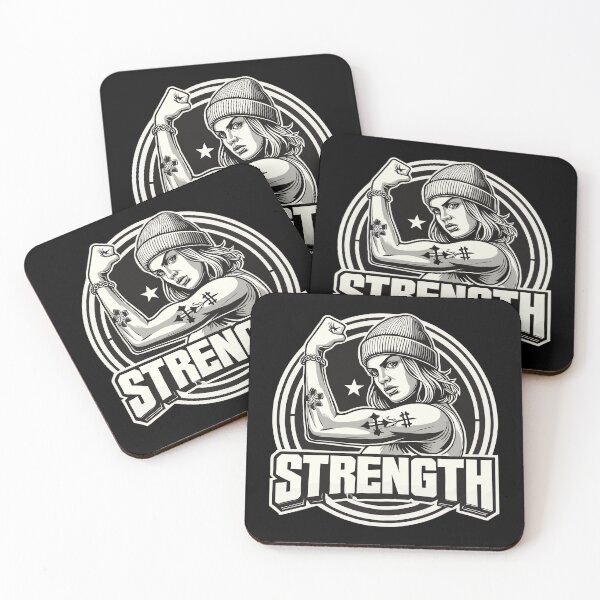 Item preview, Strength strong woman tense arm on hat gift designed and sold by Pineapple-Tree.