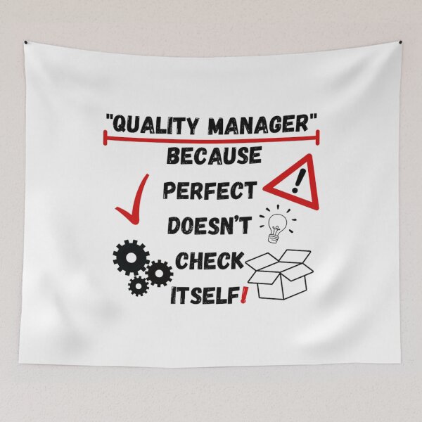 Item preview, Quality Manager: Because perfect doesn't check itself! designed and sold by Jakubos.