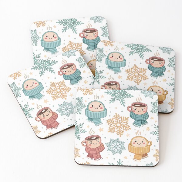 Item preview, winter pattern "coffee" designed and sold by ADcreate3D.