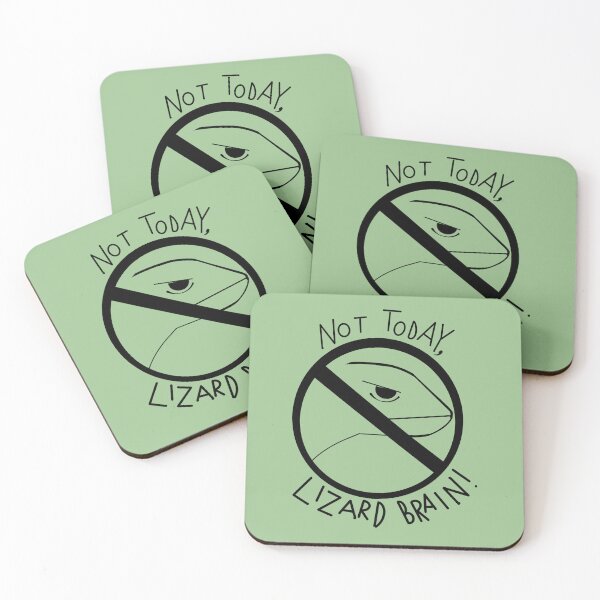 Item preview, Not Today, Lizard Brain! designed and sold by Panic Jewelry & Things.