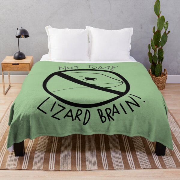 Item preview, Not Today, Lizard Brain! designed and sold by Panic Jewelry & Things.