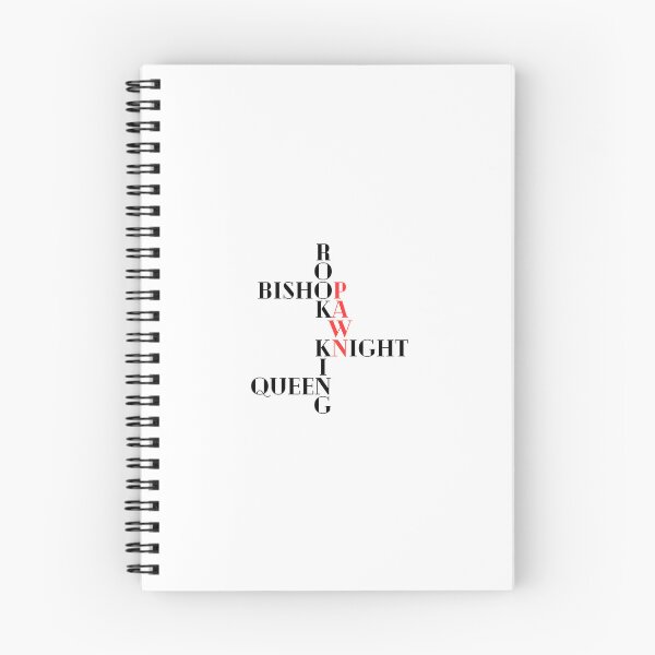 Item preview, Chess figures crossword - Chess design in white, black and red designed and sold by Chess64.
