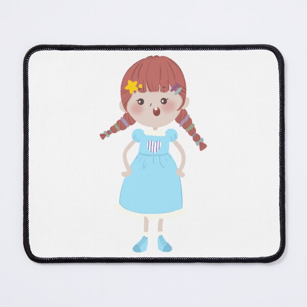 Item preview, Little red-haired girl in a blue dress designed and sold by ImhStephanie421.