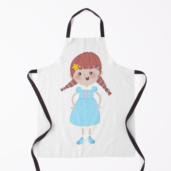 Item preview, Little red-haired girl in a blue dress designed and sold by ImhStephanie421.