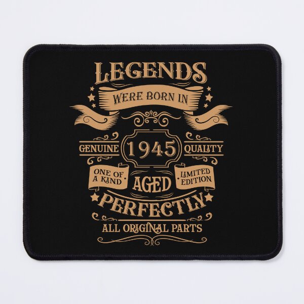 Item preview, Born in 1945 vintage age 80 years old funny 80th birthday designed and sold by Alexaltay.