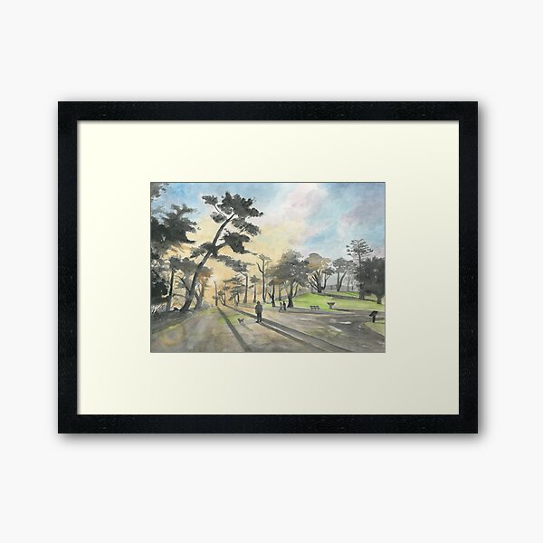 Aperçu de l'œuvre Coucher de soleil dans le parc Sutro créée et vendue par Robin Galante Art .