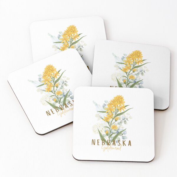 Artikelvorschau, Nebraska State Flower Goldenrod Klassisches T-Shirt Sticker entworfen und verkauft von ThinkNature!.