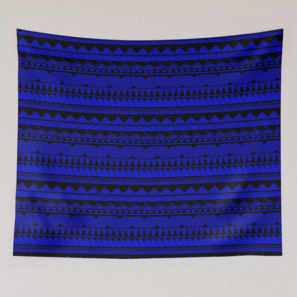 Item preview, Black and Blue Tribal Pattern designed and sold by Steeb757.