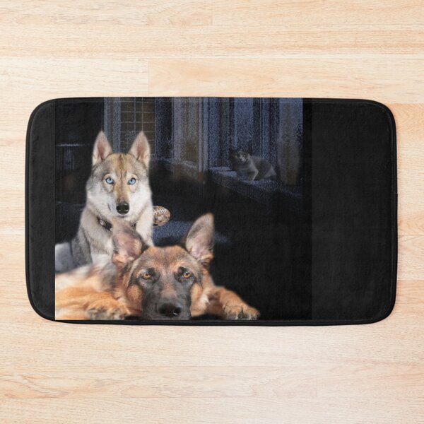 Item preview, Two Shepherds and a Football designed and sold by Patricia Brown.