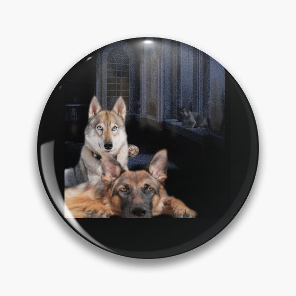 Item preview, Two Shepherds and a Football designed and sold by Patricia Brown.