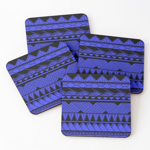 Item preview, Black and Light Blue Tribal Pattern designed and sold by Steeb757.