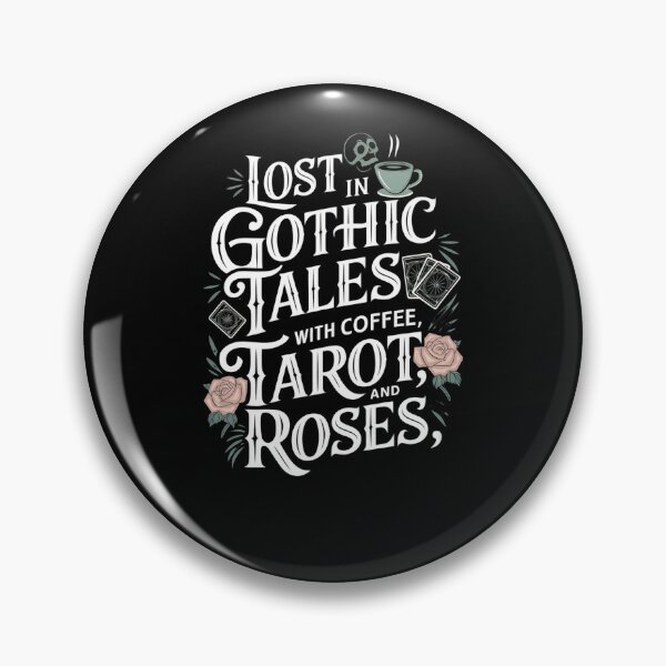 Item preview, Lost in Gothic Tales with Coffee, Tarot, and Roses designed and sold by Mateusz Majcherek.