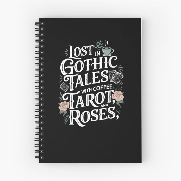 Item preview, Lost in Gothic Tales with Coffee, Tarot, and Roses designed and sold by Mateusz Majcherek.