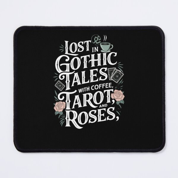 Item preview, Lost in Gothic Tales with Coffee, Tarot, and Roses designed and sold by Mateusz Majcherek.