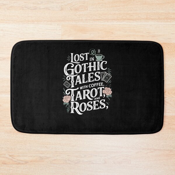 Item preview, Lost in Gothic Tales with Coffee, Tarot, and Roses designed and sold by Mateusz Majcherek.