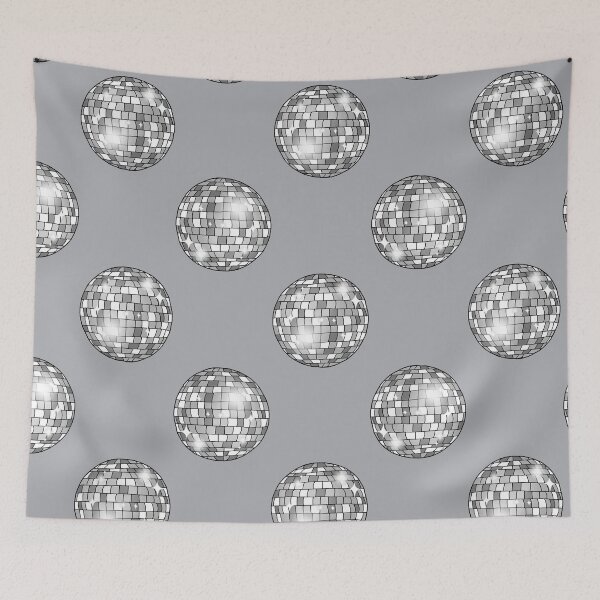 Item preview, Silver Disco Balls Polka Dots designed and sold by IrishVikingDesigns.